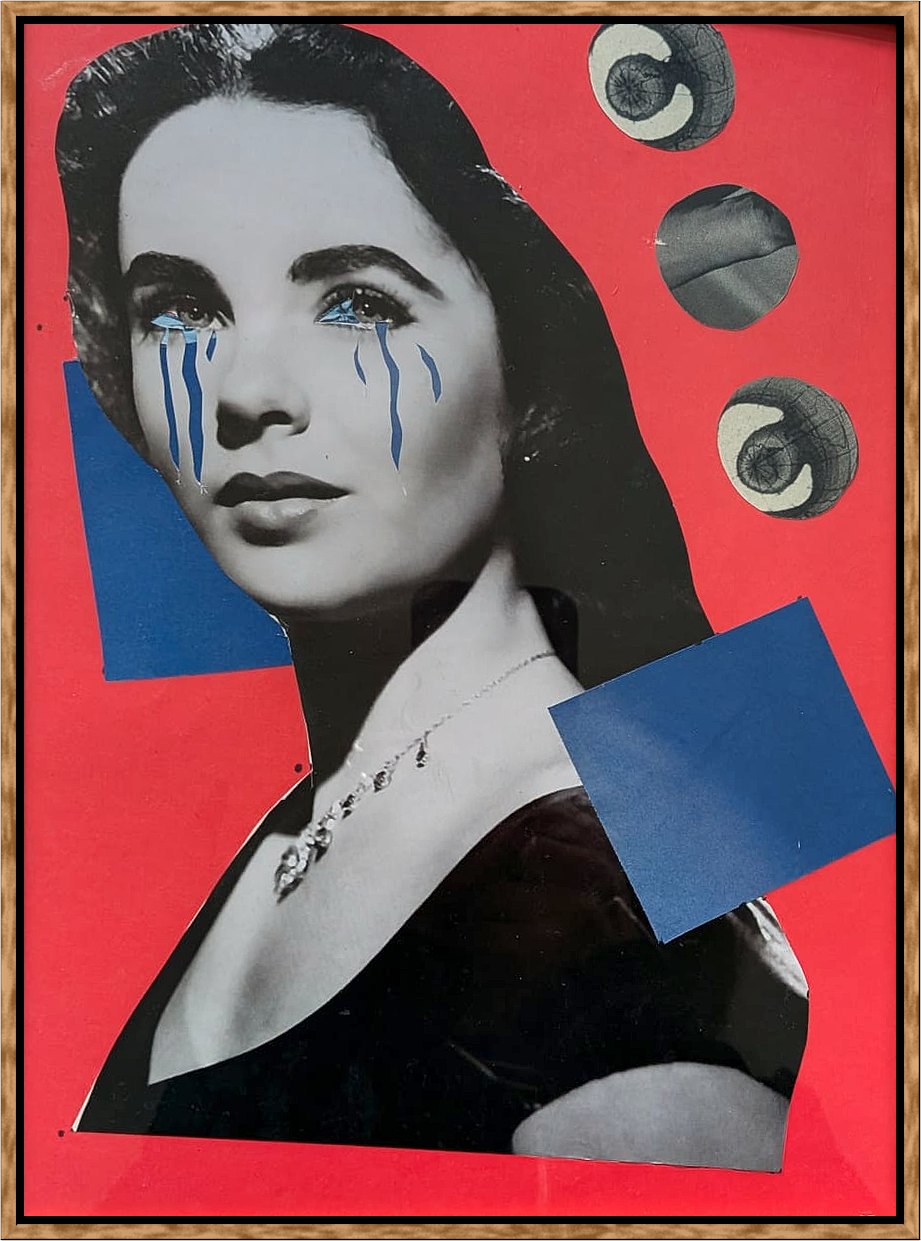 Everyone Saw Nothing, 2026. Collage on craft paper, 21 x 29.7 cm.